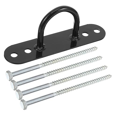 TOBBOMEY Correa de Perro Asiento de Coche para Perros Cachorro Anclajes para Perros de Tierra Dirige estacas de Metal para Perros estacas para Perros de Alta Resistencia Acero Carbono Black