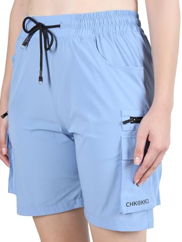 Image of CHKOKKO Summer Basketball Sports Workout Gym Training Wear Shorts for Women