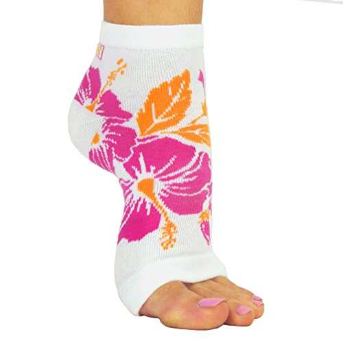 Freetoes Toeless Socks-3 Pairs-1-Pink, 1 Floral, 1 ballerina pink4