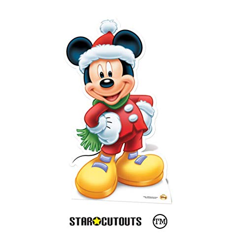 Star Cutouts Ltd SC1630 Mickey Mouse - Disfraz de Grottos de Navidad (91 cm de altura), multicolor