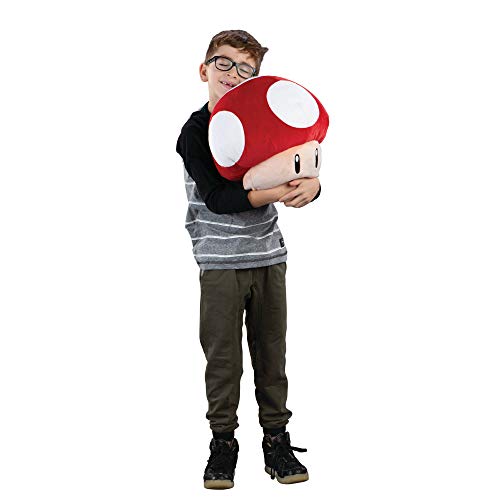 Red Mushroom Mocchi Mocchi (Large), das Nintendo Mario Kart Mocchi Mocchi Plüsch Spielzeug Kissen in 40cm Größe. Perfekt… – Bild 4