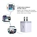 USB Wall Charger Adapter, FiveBox 5Pack 2.1Amp Fast Dual Port Wall USB Plug Charging Block Charger Brick Cube Box for iPhone 16e 16 Pro Max 15 14 13 12 11 Xs XR X 8 7, Samsung, Android
