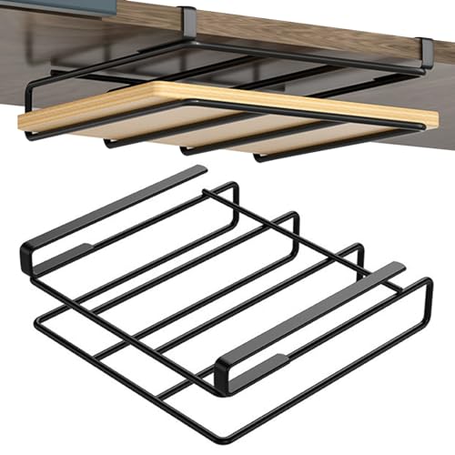 Soporte para tabla de cortar bajo gabinete acero inoxidable negro miniatura 1