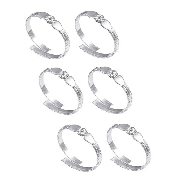 fashion accessories Toe Ring Sterling Silver Abstract Pattern Design Toe Ring Adjustable Jewelry for Women. Set of 23Pairs Toerings. (013-3PAIRS)-picture-36