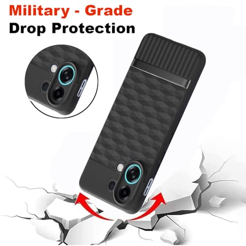 Image of Shockproof Case for Oppo K13 Turbo 5G | Full Camera Protection | TPU Flexible Back Cover for Oppo K13 Turbo 5G (Matte Black)