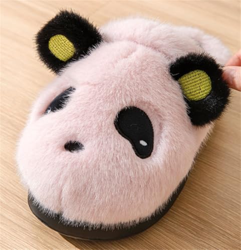 men's and women's cute panda slippers, fluffy couple, comfortable home soft slippers, indoor and outdoor non slip slippers, RT-713