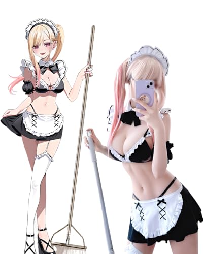 Costume de cosplay Marin Kitagawa My Dress-Up Darling avec jupe plissée et accessoires d'anime