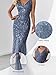 Ever-Pretty Women's Sequin Formal Dress Double V-Neck Sleeveless Mermaid Long Evening Prom Dresses Dusty Blue US4