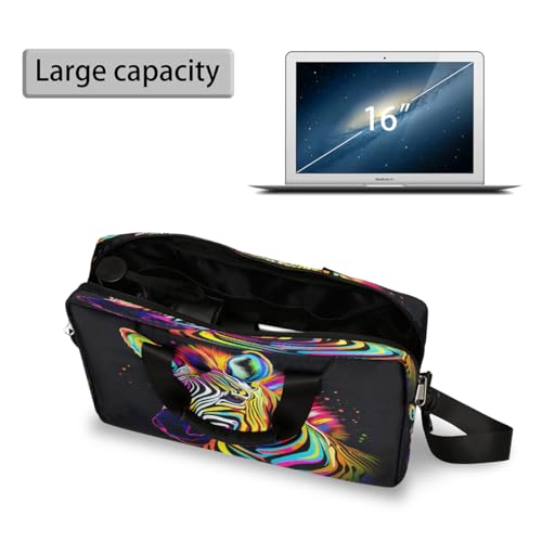 Maletín para portátil estampado cebra 15.6" miniatura 5