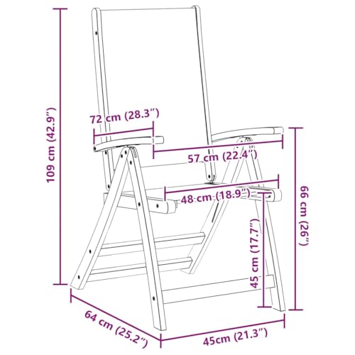 Chaise de jardin pliante dossier réglable : la solution gain de place pour petit balcon