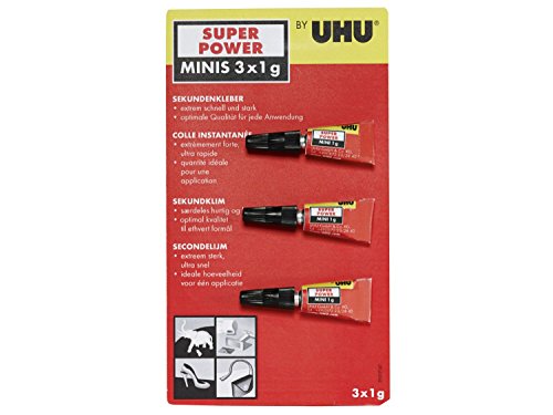 Preisvergleich Produktbild UHU® Sekundenkleber Super Power MINIs 3x1g