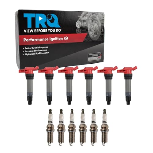 TRQ Ignition Coil & Spark Plug Kit 12 Piece Compatible with 2008-2012 Land Rover LR2 2007-2016 Volvo S60 2007-2016 S80 2015-2016 V60 2008-2010 V70 2010-2016 XC60 2008-2015 XC70 2007-2014 XC90