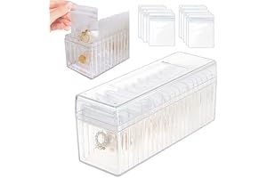 Tclnyer Acrylic Jewelry Box Organizer Enhanced with 20 Anti-Tarnish Bags