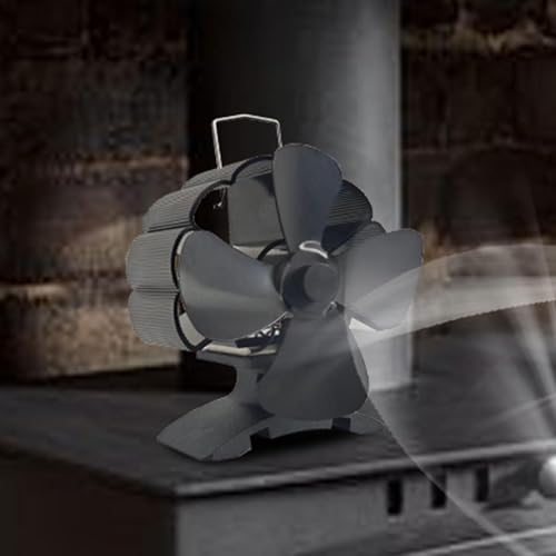 Holzkaminventilator, Holzbrennerventilator, wärmebetrieben | Kaminventilatoren Ventilator | Leiser, nicht elektrischer Ofenventilator zur Umwälzung warmer Luft, Holzbrenner-3