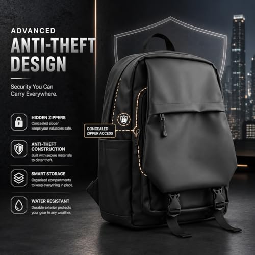 Image of GadgetBite Zenith 32 Litre Laptop Bag with 15.6 Inch Laptop Compartment and Organiser Pocket for Men Women Boys Office College and Travel with Bottle Pocket Laptop Backpack