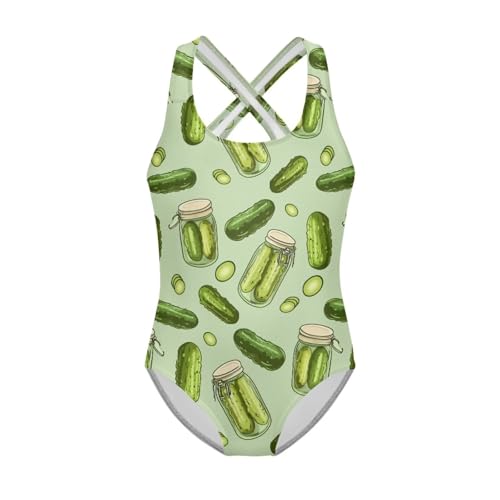 Image of Girls One-Piece Swimsuit for Swimming Lessons Beach Volleyball Pool Party Outdoor Training Quick Dry