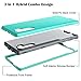 WeLoveCase Galaxy Note 10 Case, Note 10 Cover 3 in 1 Hybrid Heavy Duty Protection Full Body Shockproof TPU Bumper Hard PC Outer Shell Protective Case for Samsung Galaxy Note 10 Mint