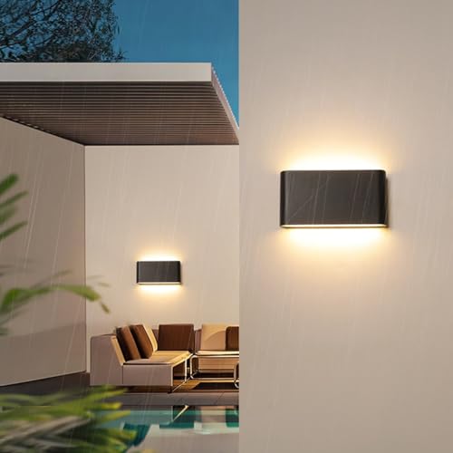 Lámpara de pared exterior e interior moderna para decorar salones y terrazas con luz LED 6