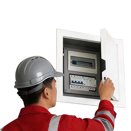 Panel para puerta de pozo de servicio empotrado con marco de aluminio resistente 2