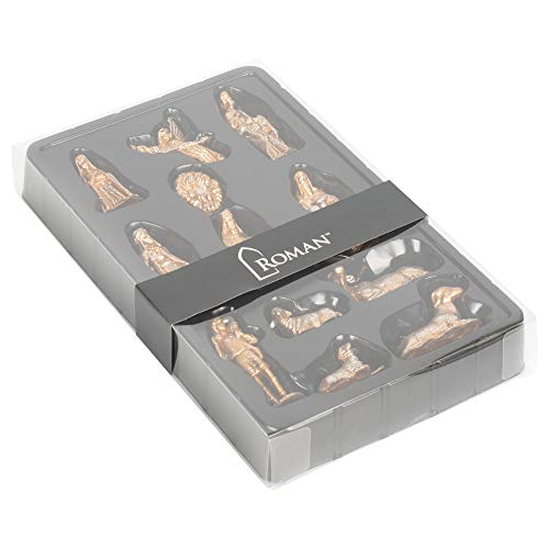 Roman St Mini Gold NATIVIT in Acetat-Box mit Bauchband, 6,4 cm, 12 Stück