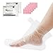 200pcs Paraffin Wax Liners for Feet, Larger Thicker Thermal Therapy Plastic Socks Liners, Paraffin Spa Therabath Foot Protectors with 200 Stickers for Closure, Foot Bags for Paraffin Wax Machine