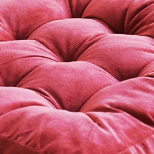 Coussins de méditation carrés en lot de 2 grands coussins de sol rouge - 6