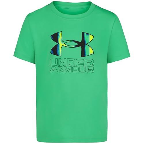Image of Under Armour Boys' Short Sleeve Core Graphic T-Shirt, Lightweight & Breathable, Relaxed Fit