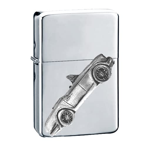 Briquet à essence TR4 voiture classique avec effet étain