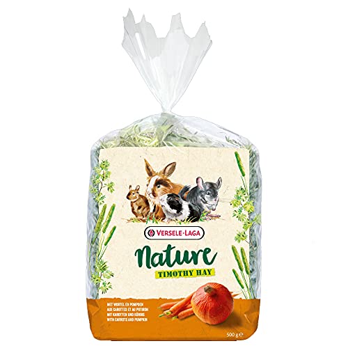 GNCGarden Versele-Laga Nature Heno Zanahoria y Calabaza 500 gr | Heno para Conejos y roedores | Hierba para Mascotas Cover