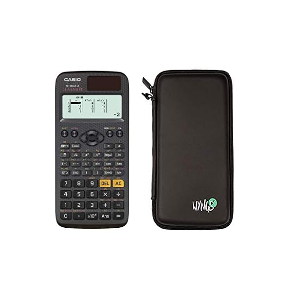 Casio FX-85DE X ClassWiz technisch-wissenschaftlicher Rechner + WYNGS Schutztasche von CALCUSO + erweiterte Garantie von…