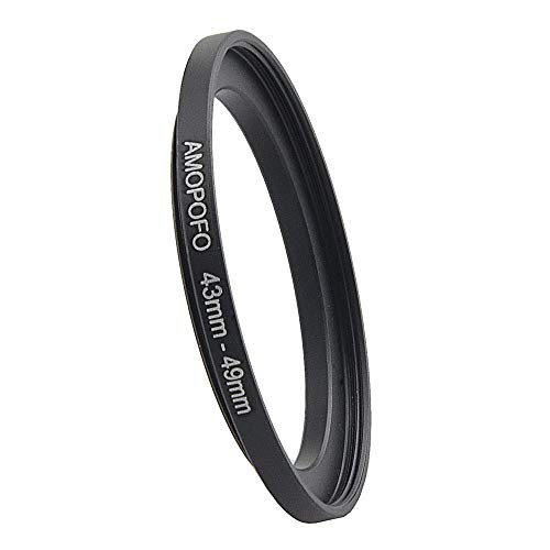 Image of 43mm Lens to 49mm Camera Filter Ring Compatible with for All Brands 43mm Lens and 49mm UV,ND,CPL Camera Filter Accessories