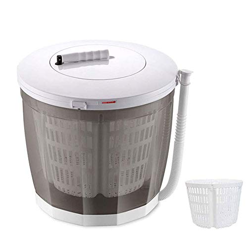 VIVICL Mini Lavadora Mano Lavadora De Hogar Portátil 2 En 1 Y Secador De Centrifugado Lavadora Integrada Sin Electricidad, Uso Fácil, para Apartamentos, Dormitorios,Gris