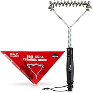 OVERGRILL szczotka do czyszczenia grilla ze stali nierdzewnej: szczotka do czyszczenia grilla gazowego, grilla elektrycznego, grilla na węgiel drzewny