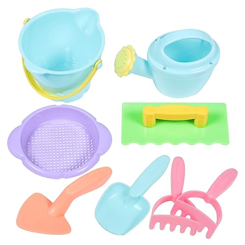 SUPVOX 1 Set Beach Sand Digging for Outdoor Fun Includes Shovels Bucket Rake and Watering Can Sfor Boys for Creative Play Random Color