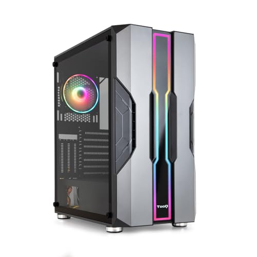 Cajas Pc Gaming Negra Marca Tooq