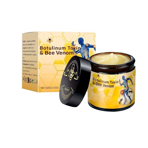 Botulinum Toxin & Bee Venom Bone Healing Cream Soothing Joint Muscle Rub for Back Neck Hands Feet.