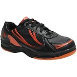 Pyramid Mens Path Sport Bowling Shoes (Black/Orange, Size 10)