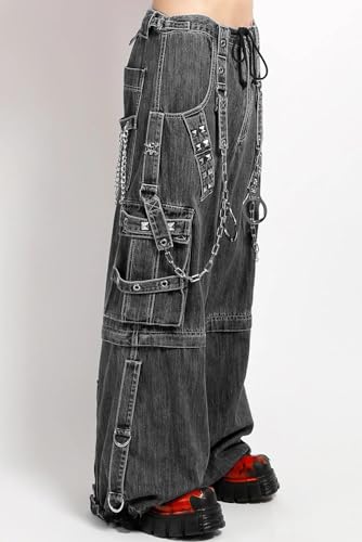 Lock Up Pants [Black Denim]3