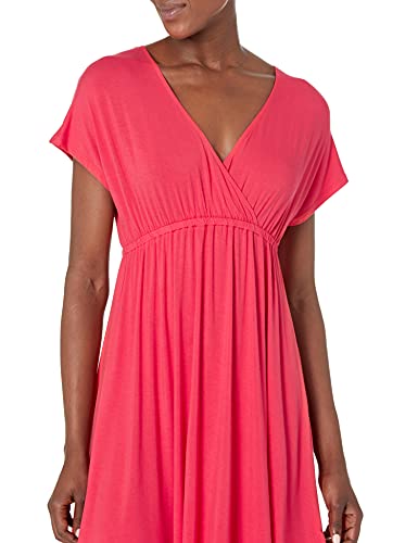 Image of Amazon Essentials Women's V Neck Elastic Waist Surplice Dress (Available in Plus Size)