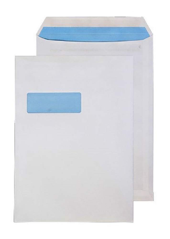 Blake Purely Everyday C4 324 x 229 mm Enveloppes auto-adhésives à fenêtre-Blanc-A4-Lot de 25
