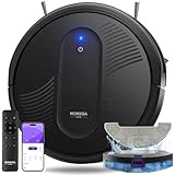 MONSGA Robot Vacuums and mop, 4000Pa Powerful Suction with Self-Charging Robotic Vacuum, 140Mins Runtime, Remote/App/Voice ControlVacuum for Hard Floor, Low Pile Carpet, Pet Hair