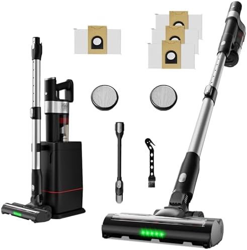 soges Auto-Empty & Self-Charging Cordless Stick Vacuum Cleaner wi...