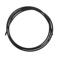 QUARKZMAN PU Übertragung Gürtel Polyurethan Rundriemen Antriebsriemen 3mm Durchmesser 3,3ft(1 Meter) Länge Glatte Oberfläche PU Urethan Gürtel für Antrieb Übertragung Schwarz