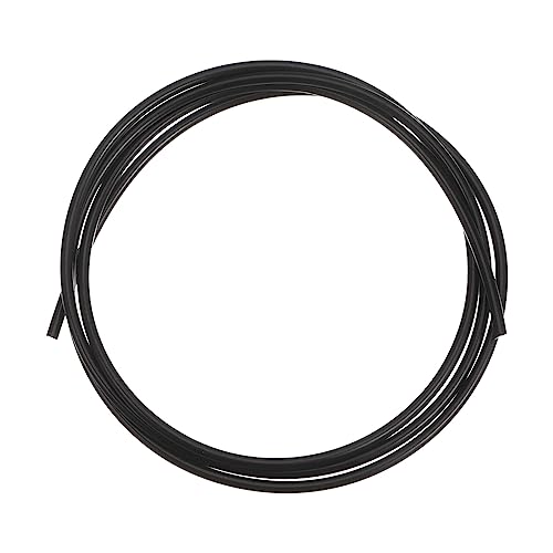 QUARKZMAN PU Trasmissione Cinghia Poliuretano Rotondo Cinghie 3mm Dia 3.3ft(1 Meter) Lunghezza Liscia Superficie PU Uretano Cintura per Trasmissione Trasmissione, Nero