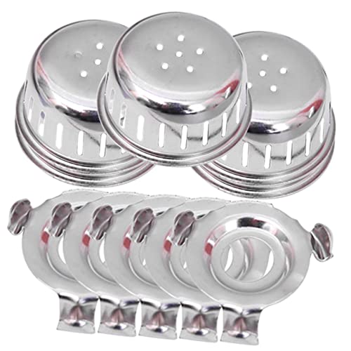 Hohopeti 10 juegos Repuestos para Olla Presión con Cubiertas y Soportes Bloqueo Inoxidable Accesorios Resistentes la Corrosión para Ollas de Aluminio Protección y Compatible con Varias