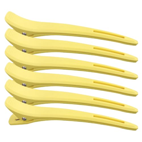 YUPEIUKLI 6 Piezas/Set de Pinzas para el Cabello, Pinzas para el Cabello de Pico de Pato, Horquillas para el Cabello, Pinzas para seccionar el Cabello, Suministros de peluquería para Mujeres, Peinado