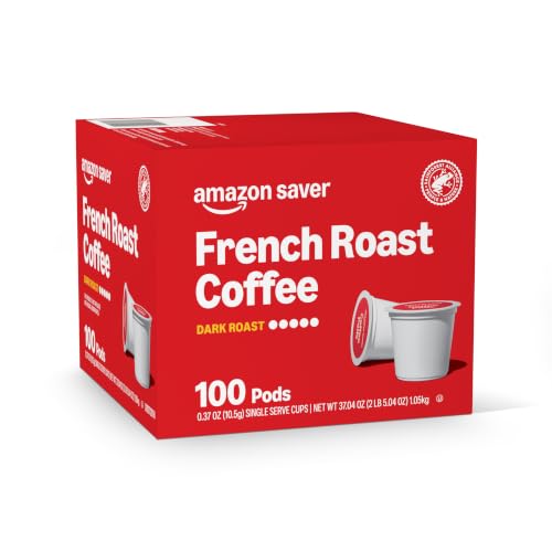 Amazon Brand - Happy Belly Dark Roast Coffee Pods, French Roast, Compatible with Keurig 2.0 K-Cup Brewers, 100 Count - image 3