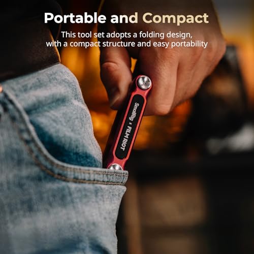 SmallRig Conjunto de ferramentas dobráveis 10 em 1 FILM RIOT com chaves de fenda e chaves sextavadas
