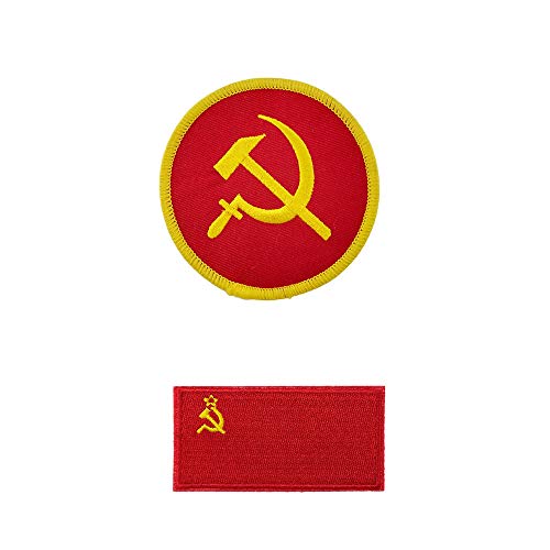 Marteau et faucille drapeau Union soviétique brodé pour personnaliser vos vestes et sacs à dos