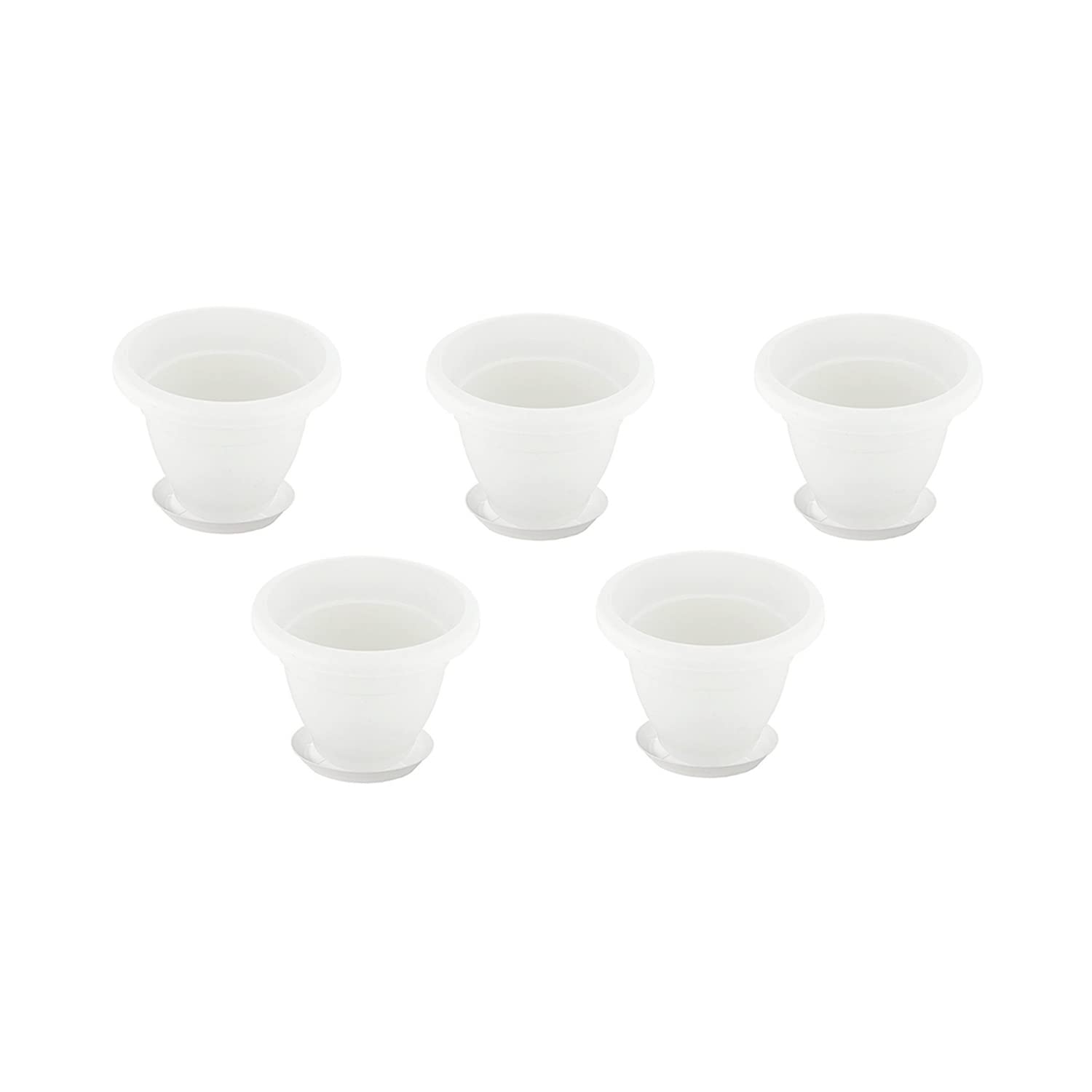 See full amazon price history chart for Go Hooked 10 inch Plastic Flower Pot with Bottom Plate/Tray (White, Pack of 5) Go Hooked 10 inch Plastic Flower Pot with Bottom Plate/Tray (White, Pack of 5) (B09WHXM4QQ) Amazon Price History, Amazon Price Tracker